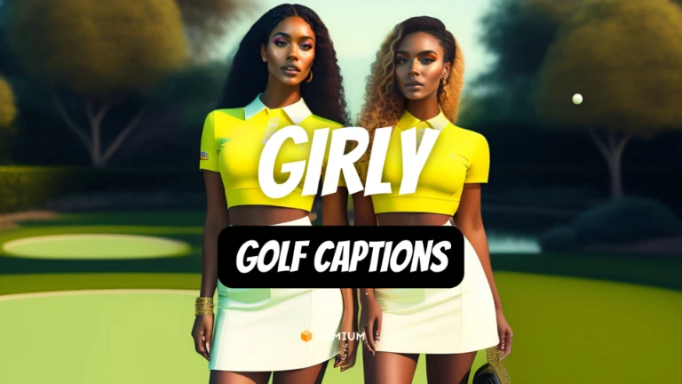 Golf Captions for Girls